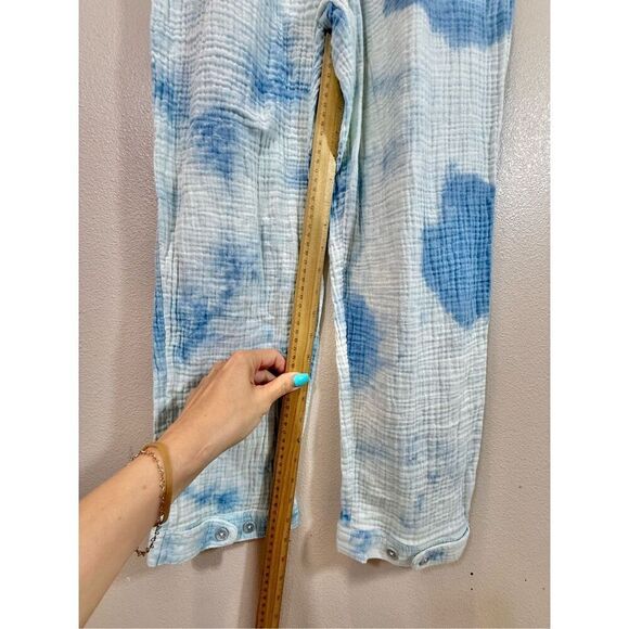 Urban Outfitters Mya Blue Stripe Button-Through Jumpsuit Romper Women’s XS - Picture 15 of 16